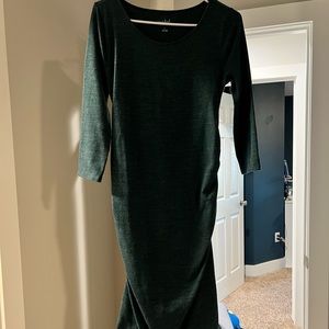Isabel Green Maternity Dress
